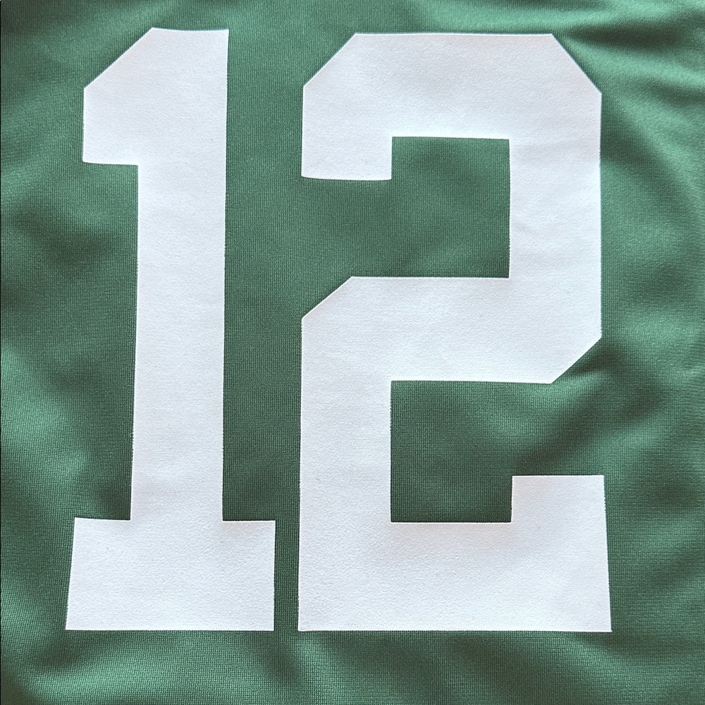 Youth size Small (8) Green and Gold Jersey with Number 12 New with tags - Picture 12 of 16